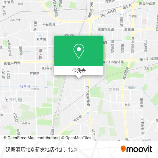 汉庭酒店北京新发地店-北门地图