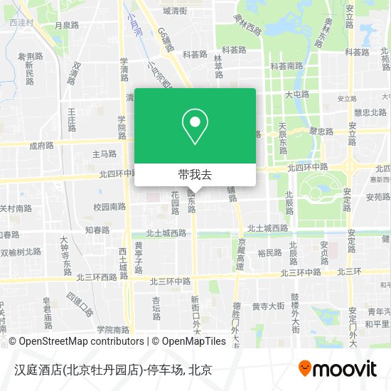 汉庭酒店(北京牡丹园店)-停车场地图