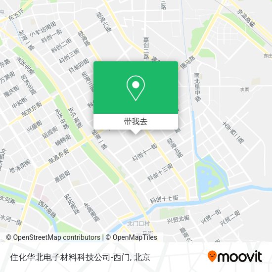 住化华北电子材料科技公司-西门地图