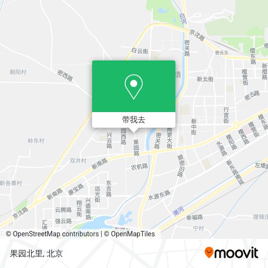 果园北里地图