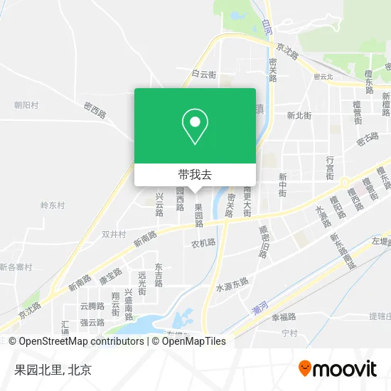 果园北里地图