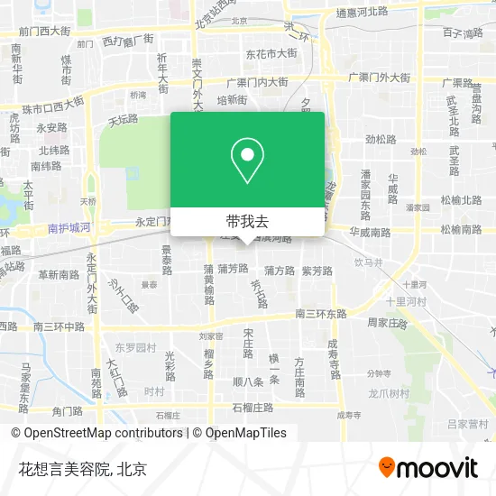 花想言美容院地图