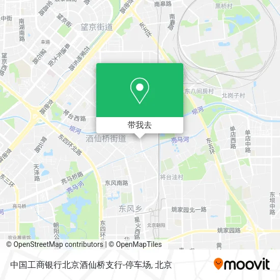 中国工商银行北京酒仙桥支行-停车场地图