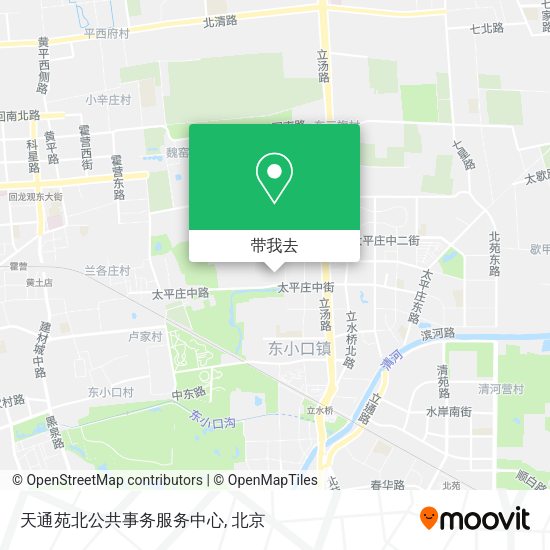 天通苑北公共事务服务中心地图