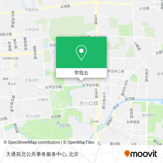 天通苑北公共事务服务中心地图
