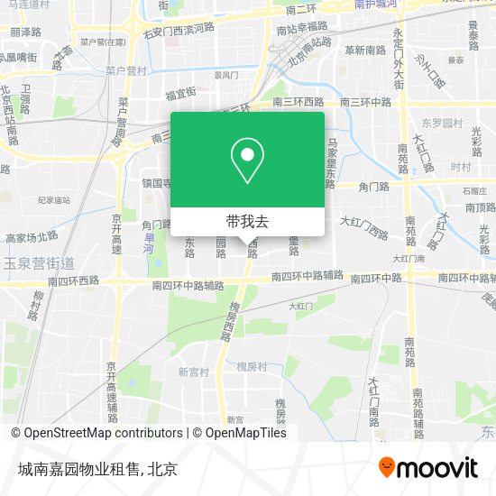 城南嘉园物业租售地图