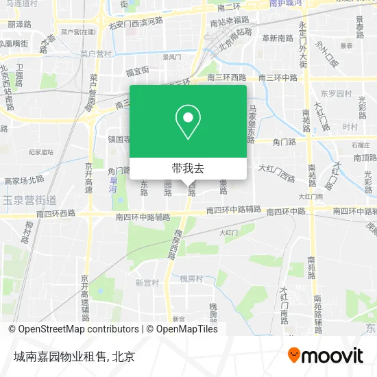 城南嘉园物业租售地图