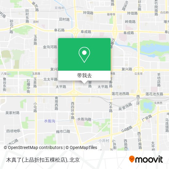 木真了(上品折扣五棵松店)地图