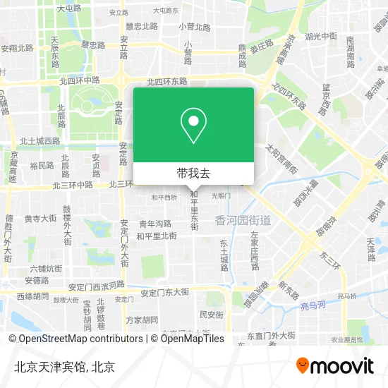 北京天津宾馆地图