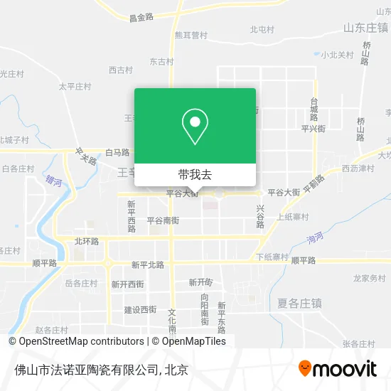 佛山市法诺亚陶瓷有限公司地图