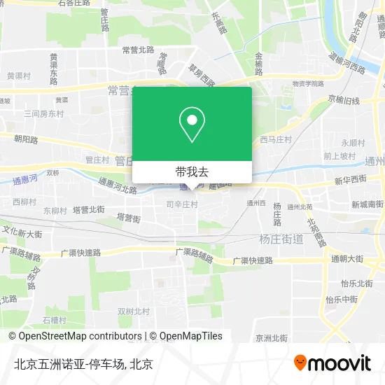 北京五洲诺亚-停车场地图