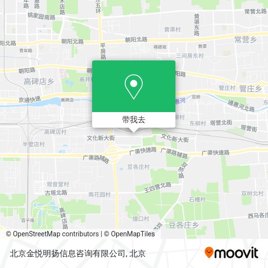 北京金悦明扬信息咨询有限公司地图