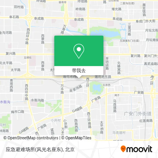 应急避难场所(风光名座东)地图