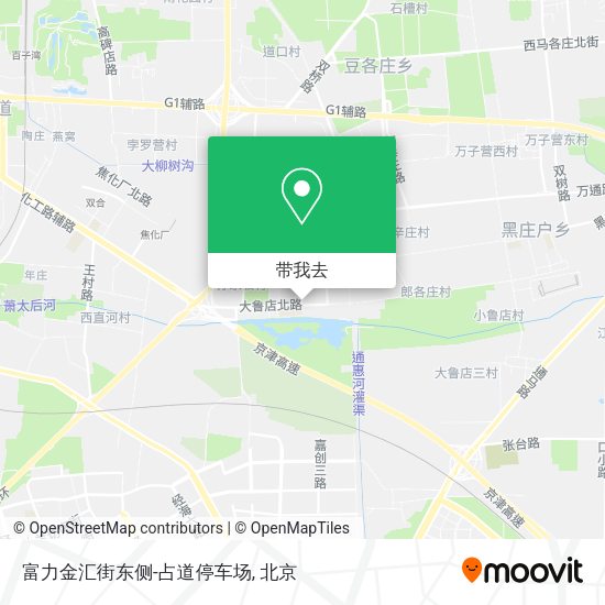 富力金汇街东侧-占道停车场地图