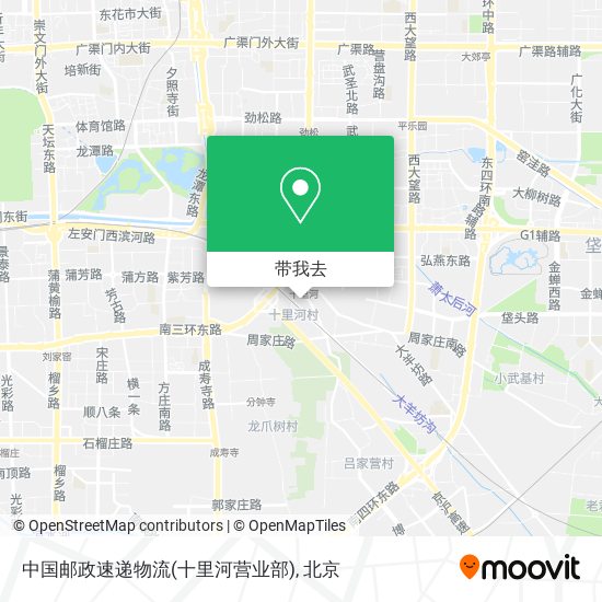 中国邮政速递物流(十里河营业部)地图