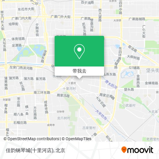 佳韵钢琴城(十里河店)地图
