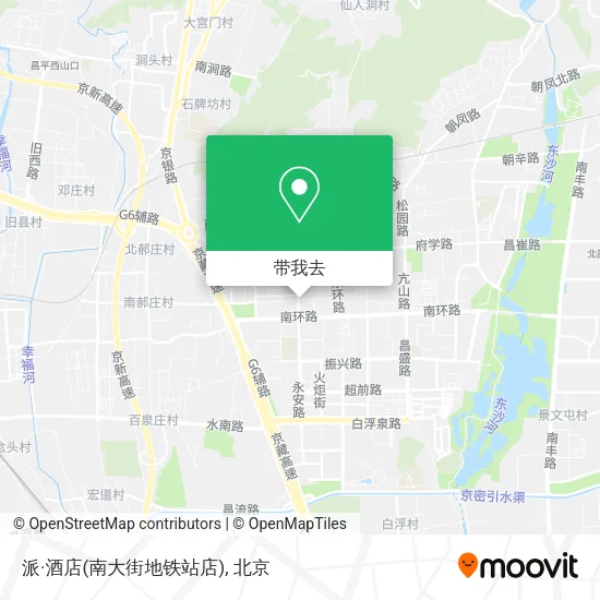 派·酒店(南大街地铁站店)地图