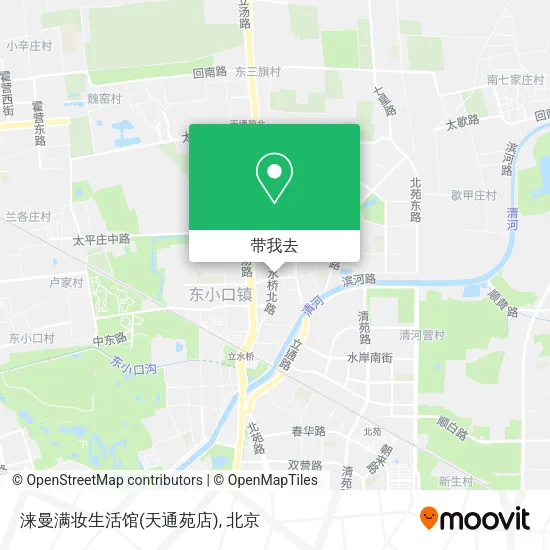涞曼满妆生活馆(天通苑店)地图