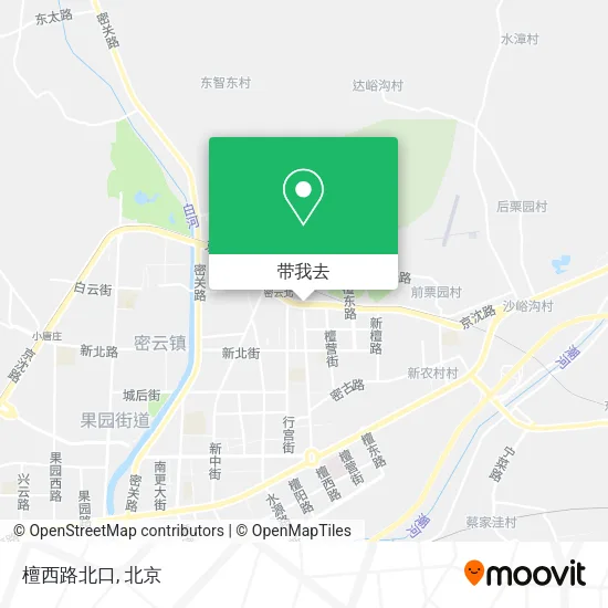 檀西路北口地图