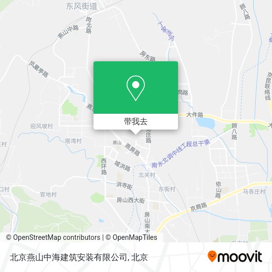 北京燕山中海建筑安装有限公司地图