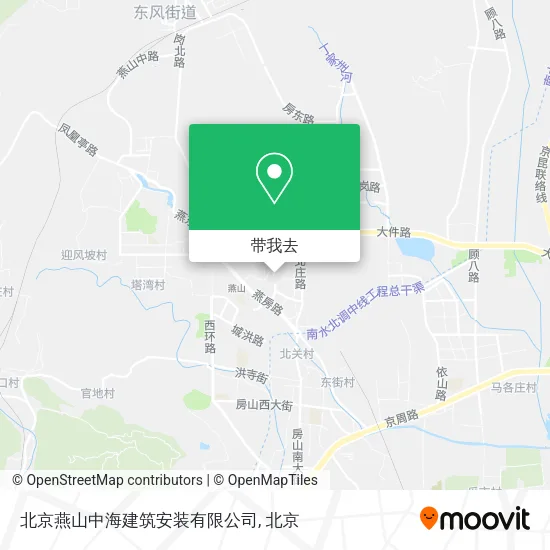北京燕山中海建筑安装有限公司地图