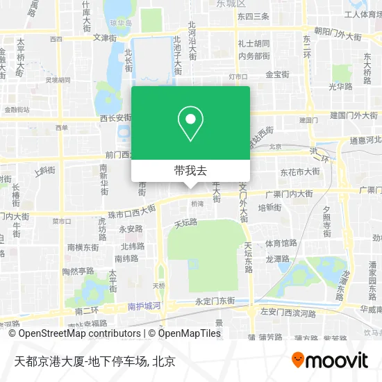 天都京港大厦-地下停车场地图