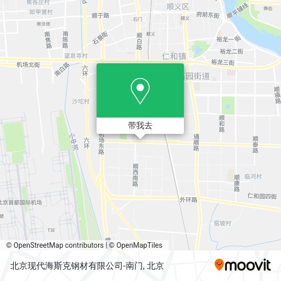 北京现代海斯克钢材有限公司-南门地图