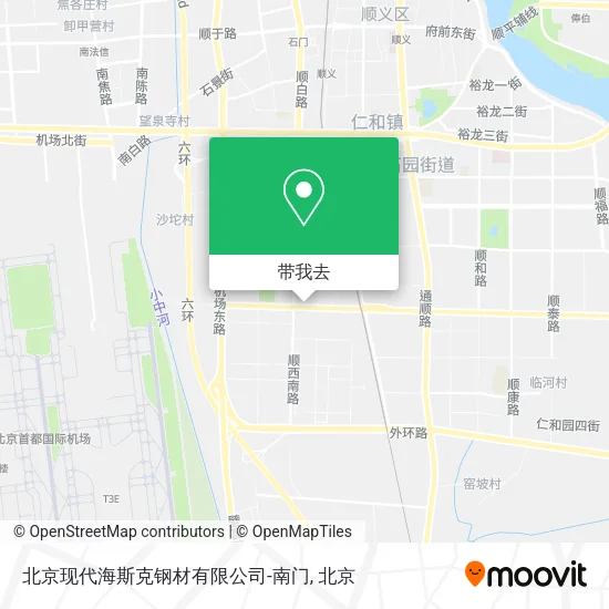 北京现代海斯克钢材有限公司-南门地图