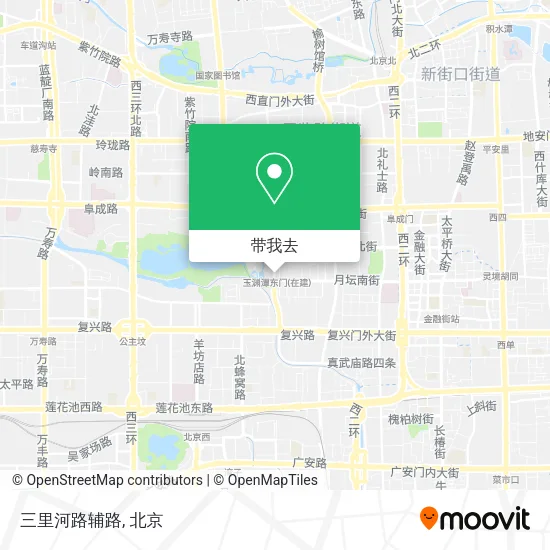 三里河路辅路地图