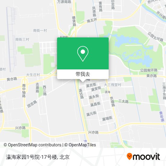 瀛海家园1号院-17号楼地图