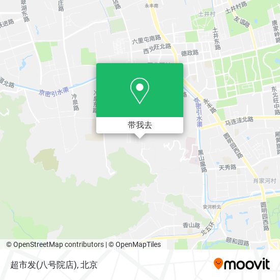 超市发(八号院店)地图