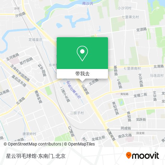星云羽毛球馆-东南门地图
