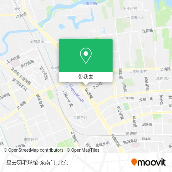 星云羽毛球馆-东南门地图