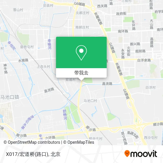 X017/宏道桥(路口)地图