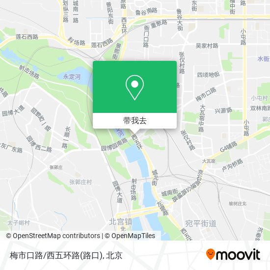 梅市口路/西五环路(路口)地图