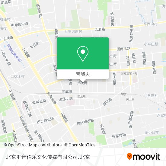 北京汇音伯乐文化传媒有限公司地图
