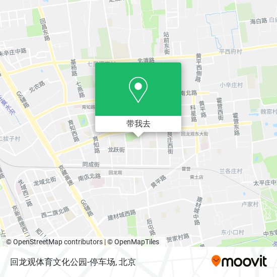 回龙观体育文化公园-停车场地图