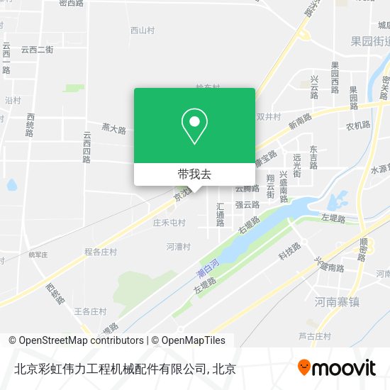 北京彩虹伟力工程机械配件有限公司地图