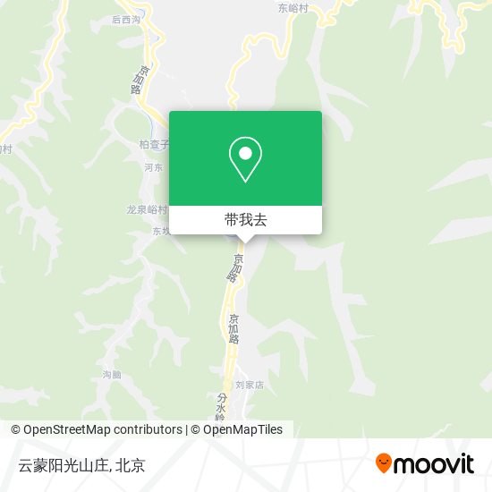 云蒙阳光山庄地图