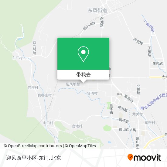 迎风西里小区-东门地图