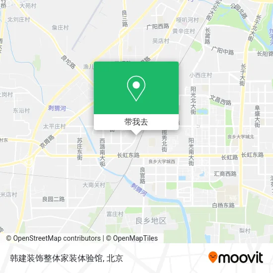 韩建装饰整体家装体验馆地图