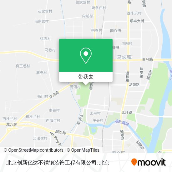 北京创新亿达不锈钢装饰工程有限公司地图