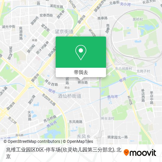 兆维工业园区D区-停车场(欣灵幼儿园第三分部北)地图
