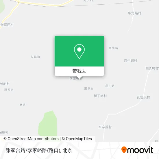 张家台路/李家峪路(路口)地图