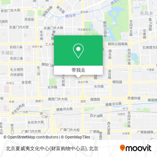 北京夏威夷文化中心(财富购物中心店)地图