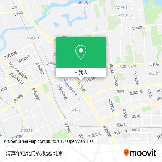 清真华电北门铁板烧地图