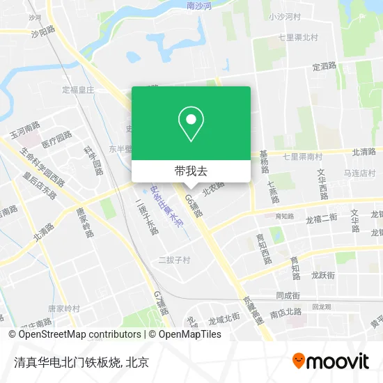 清真华电北门铁板烧地图