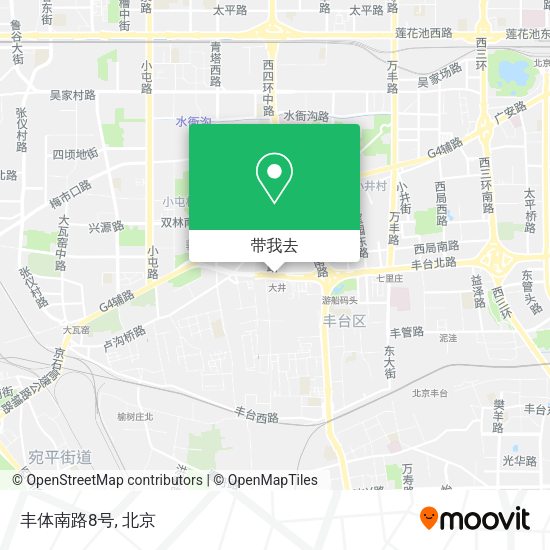 丰体南路8号地图