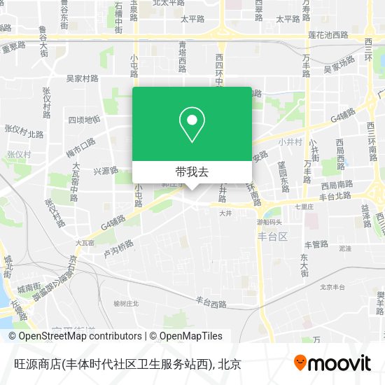 旺源商店(丰体时代社区卫生服务站西)地图
