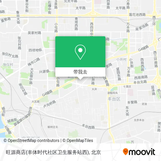 旺源商店(丰体时代社区卫生服务站西)地图